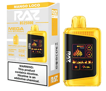 Mango Loco Flavor RAZ DC25000 Disposable Vape