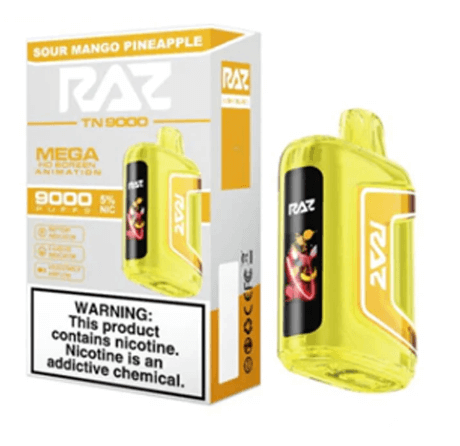 Sour Mango Pineapple Flavor RAZ TN9000 Disposable Vape